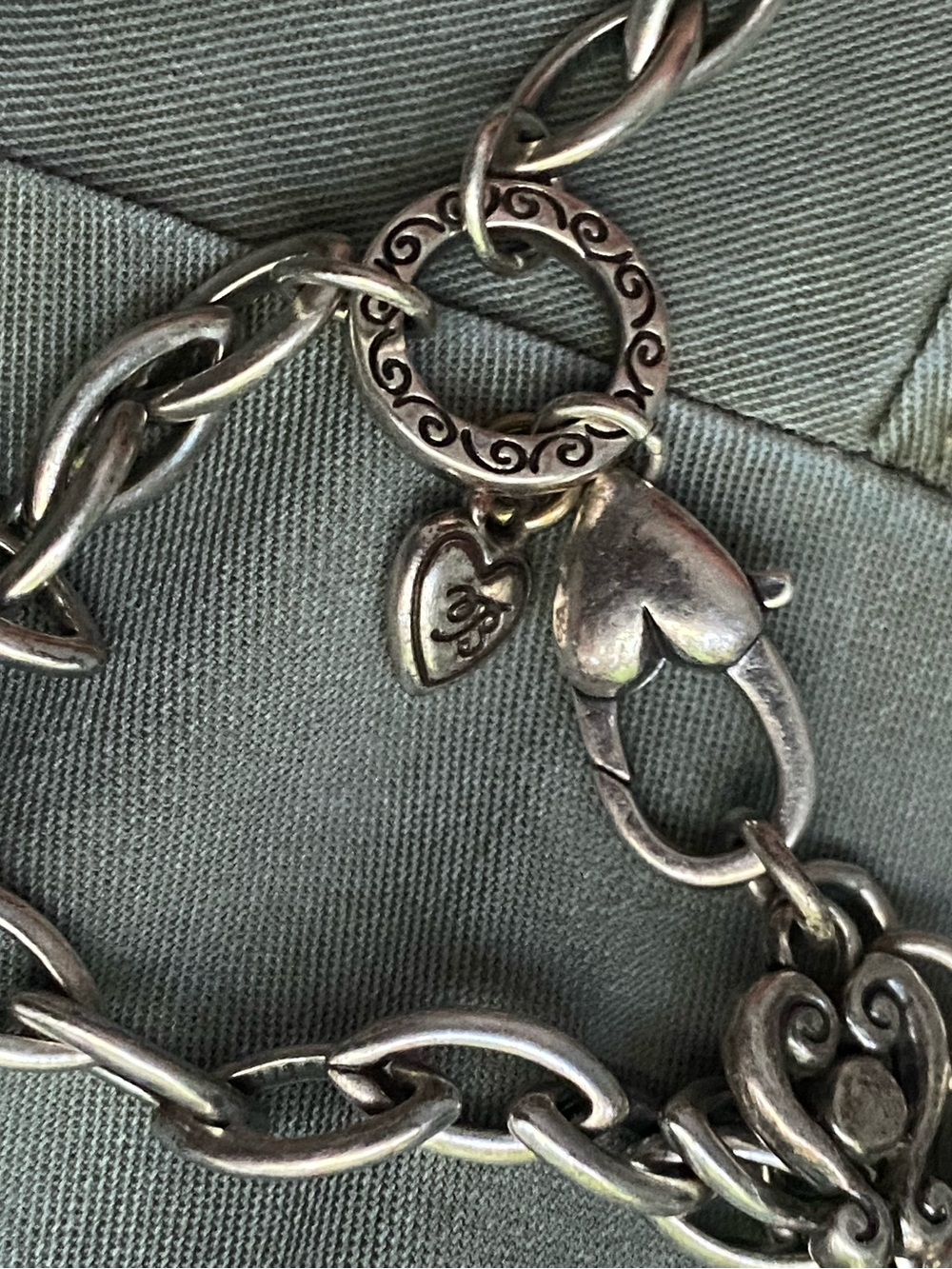 Brighton Silver Heart Charm Bracelet - Picture 3 of 4
